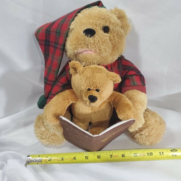 Night Before Christmas Storytime Bear animated Papa reads whole story to Son 10" - Picture 10 of 12